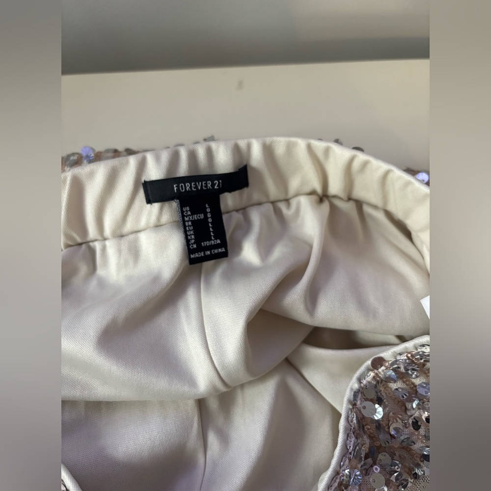 Cream Sequin Pants - Picture 6 of 6